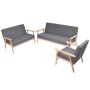 Dunkelgraues 3-teiliges Stoffsofa-Set von , Sofas - Ref: Foro24-274926, Preis: 681,15 €, Rabatt: %