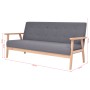 Juego de sofás de tela de 3 piezas color gris oscuro de , Sofás - Ref: Foro24-274926, Precio: 693,39 €, Descuento: %