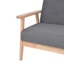 Juego de sofás de tela de 2 piezas color gris oscuro de , Sofás - Ref: Foro24-274924, Precio: 470,15 €, Descuento: %