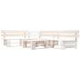 Set de muebles de jardín de palets 4 piezas madera blanco de , Conjuntos de jardín - Ref: Foro24-277387, Precio: 312,46 €, De...