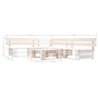 Set de muebles de jardín de palets 4 piezas madera blanco de , Conjuntos de jardín - Ref: Foro24-277387, Precio: 312,46 €, De...