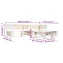 Set de muebles de palés para jardín 4 piezas madera blanco de , Conjuntos de jardín - Ref: Foro24-277391, Precio: 261,89 €, D...