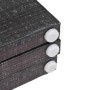 Biombo divisor plegable 228x170 cm plumas blanco y negro de vidaXL, Divisores de ambientes - Ref: Foro24-245892, Precio: 181,...