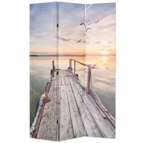 Folding room divider screen 120x170 cm lake by vidaXL, Room dividers - Ref: Foro24-245881, Price: 83,62 €, Discount: %