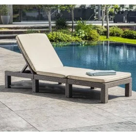 Keter Daytona Liege mit Kissen in der Farbe Cappuccino von , Liegen - Ref: Foro24-441308, Preis: 170,78 €, Rabatt: %