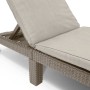 Keter Tumbona con cojín Daytona color capuchino de , Tumbonas - Ref: Foro24-441308, Precio: 172,29 €, Descuento: %