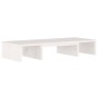 Soporte de monitor madera maciza de pino blanco 60x24x10,5 cm de , Muebles TV - Ref: Foro24-813935, Precio: 21,78 €, Descuent...