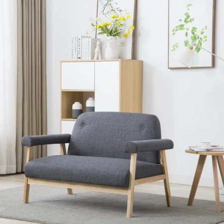 2-Sitzer-Sofa aus dunkelgrauem Stoff von , Sofas - Ref: Foro24-246646, Preis: 202,90 €, Rabatt: %