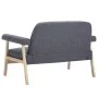 Sofá de 2 plazas tela gris oscura de , Sofás - Ref: Foro24-246646, Precio: 202,90 €, Descuento: %