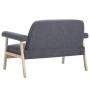 Sofá de 2 plazas tela gris oscura de , Sofás - Ref: Foro24-246646, Precio: 208,53 €, Descuento: %