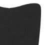 Silla mecedora con reposapiés terciopelo negro de , Mecedoras - Ref: Foro24-327760, Precio: 132,13 €, Descuento: %