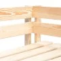 Sofá de esquina de palets de jardín madera de pino impregnada de , Sofás modulares de exterior - Ref: Foro24-3066609, Precio:...