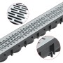 Canales de drenaje 3 unidades acero galvanizado 3 m de vidaXL, Desagües - Ref: Foro24-142877, Precio: 83,60 €, Descuento: %