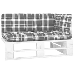 Corner garden sofa made of white impregnated pine wood pallets by , Modular outdoor sofas - Ref: Foro24-3066578, Price: 126,5...