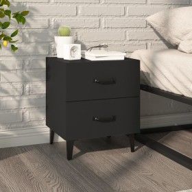 Mesita de noche negra 40x35x47,5 cm de vidaXL, Mesitas de noche - Ref: Foro24-811990, Precio: 51,35 €, Descuento: %