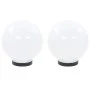 LED ball lamp set 2 spherical pieces 20 cm PMMA by vidaXL, Outdoor lighting - Ref: Foro24-50654, Price: 46,42 €, Discount: %