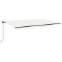 Toldo retráctil manual color crema 500x350 cm de , Toldos - Ref: Foro24-3069222, Precio: 490,13 €, Descuento: %