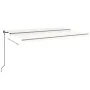 Toldo retráctil manual color crema 500x350 cm de , Toldos - Ref: Foro24-3069222, Precio: 490,13 €, Descuento: %
