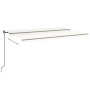 Toldo retráctil manual color crema 500x350 cm de , Toldos - Ref: Foro24-3069222, Precio: 503,38 €, Descuento: %