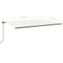 Toldo retráctil manual color crema 500x350 cm de , Toldos - Ref: Foro24-3069222, Precio: 490,13 €, Descuento: %