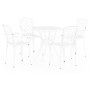 Mesa y sillas de bistró 5 piezas aluminio fundido blanco de , Conjuntos de jardín - Ref: Foro24-3070609, Precio: 659,75 €, De...