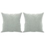 Sofá de 3 plazas con cojines terciopelo gris claro 180 cm de , Sofás - Ref: Foro24-3200955, Precio: 298,22 €, Descuento: %