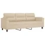 3-Sitzer-Sofa mit cremefarbenen Mikrofaser-Stoffkissen, 180 cm von , Sofas - Ref: Foro24-3200981, Preis: 354,35 €, Rabatt: %