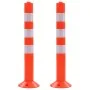 Bolardos de control de tráfico plástico 75 cm 2 unidades de vidaXL, Señales de estacionamiento y vados - Ref: Foro24-142828, ...