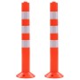 Bolardos de control de tráfico plástico 75 cm 2 unidades de vidaXL, Señales de estacionamiento y vados - Ref: Foro24-142828, ...