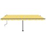 Toldo retráctil manual con luz LED amarillo y blanco 500x350 cm de , Toldos - Ref: Foro24-3069863, Precio: 611,63 €, Descuent...
