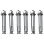 Bolardos de control de tráfico plástico 75 cm 2 unidades de vidaXL, Señales de estacionamiento y vados - Ref: Foro24-142828, ...