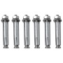 Bolardos de control de tráfico plástico 75 cm 2 unidades de vidaXL, Señales de estacionamiento y vados - Ref: Foro24-142828, ...