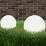 Juego de lámparas de bola LED 2 piezas esféricas 25 cm PMMA de vidaXL, Iluminación de exterior - Ref: Foro24-50655, Precio: 5...