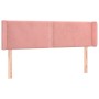 Cabecero de terciopelo rosa 147x16x78/88 cm de , Cabeceros y pies de cama - Ref: Foro24-3118681, Precio: 64,38 €, Descuento: %