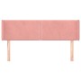 Cabecero de terciopelo rosa 147x16x78/88 cm de , Cabeceros y pies de cama - Ref: Foro24-3118681, Precio: 64,38 €, Descuento: %