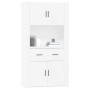 Aparador alto madera contrachapada blanco de , Aparadores - Ref: Foro24-3185367, Precio: 162,82 €, Descuento: %