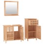 Conjunto de muebles de baño 3 piezas madera maciza de nogal de , Muebles de baño - Ref: Foro24-3185784, Precio: 215,33 €, Des...