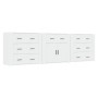 Aparadores 3 piezas madera contrachapada blanco de , Aparadores - Ref: Foro24-3185423, Precio: 278,54 €, Descuento: %