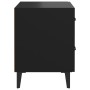 Mesita de noche negra 40x35x47,5 cm de vidaXL, Mesitas de noche - Ref: Foro24-811990, Precio: 51,35 €, Descuento: %