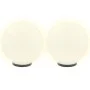 Set of 2 spherical LED ball lamps 40 cm PMMA by vidaXL, Outdoor lighting - Ref: Foro24-50657, Price: 120,89 €, Discount: %