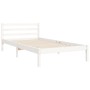 Estructura de cama con cabecero madera maciza blanco 100x200 cm de , Camas y somieres - Ref: Foro24-3194302, Precio: 122,49 €...