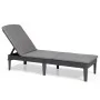 Keter Lounger with cushion Jaipur graphite by , Loungers - Ref: Foro24-432693, Price: 121,61 €, Discount: %