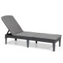 Keter Tumbona con cojín Jaipur grafito de , Tumbonas - Ref: Foro24-432693, Precio: 123,06 €, Descuento: %