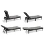 Keter Lounger with cushion Jaipur graphite by , Loungers - Ref: Foro24-432693, Price: 121,61 €, Discount: %