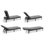 Keter Tumbona con cojín Jaipur grafito de , Tumbonas - Ref: Foro24-432693, Precio: 123,06 €, Descuento: %