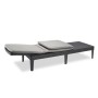 Keter Tumbona con cojín Jaipur grafito de , Tumbonas - Ref: Foro24-432693, Precio: 123,06 €, Descuento: %