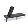 Keter Tumbona con cojín Jaipur grafito de , Tumbonas - Ref: Foro24-432693, Precio: 123,06 €, Descuento: %