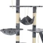 Rascador para gatos con poste de sisal 230-250 cm huellas gris de vidaXL, Mobiliario para gatos - Ref: Foro24-170618, Precio:...