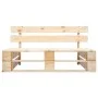 Banco de palés para jardín madera de , Bancos de jardín - Ref: Foro24-45768, Precio: 76,79 €, Descuento: %
