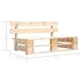 Banco de palés para jardín madera de , Bancos de jardín - Ref: Foro24-45768, Precio: 76,79 €, Descuento: %